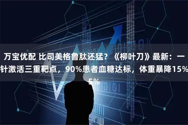 万宝优配 比司美格鲁肽还猛？《柳叶刀》最新：一针激活三重靶点，90%患者血糖达标，体重暴降15%